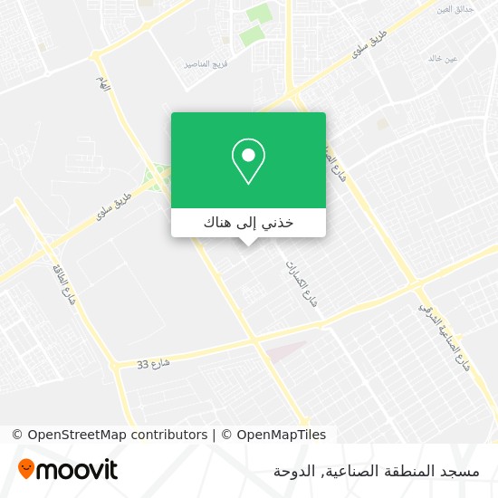 خريطة مسجد المنطقة الصناعية