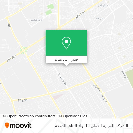 خريطة الشركة العربية القطرية لمواد البناء