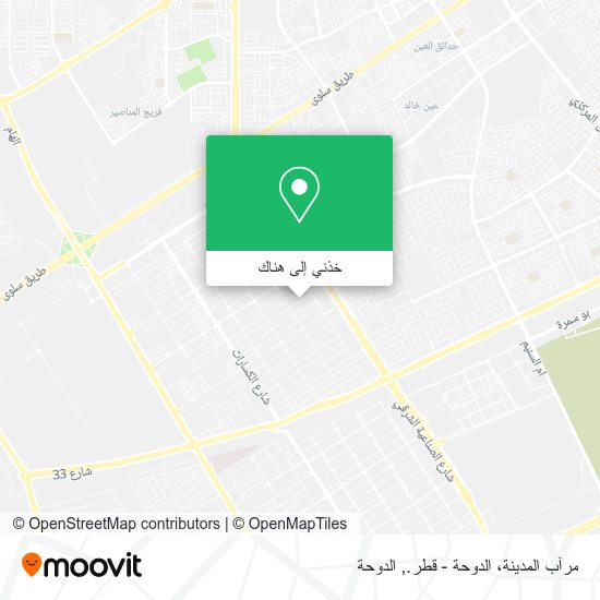 خريطة مرآب المدينة، الدوحة - قطر.