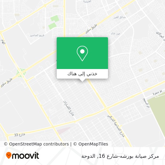 خريطة مركز صيانة بورشه-شارع 16