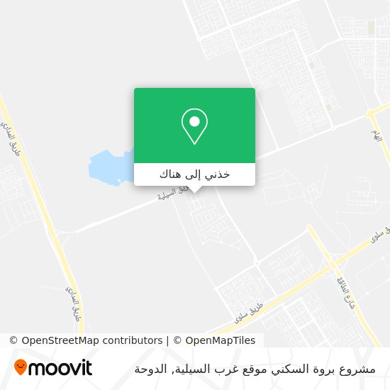 خريطة مشروع بروة السكني موقع غرب السيلية