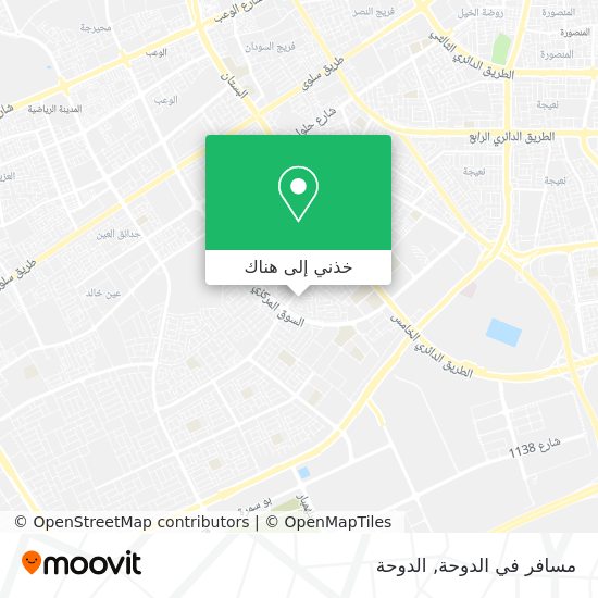 خريطة مسافر في الدوحة