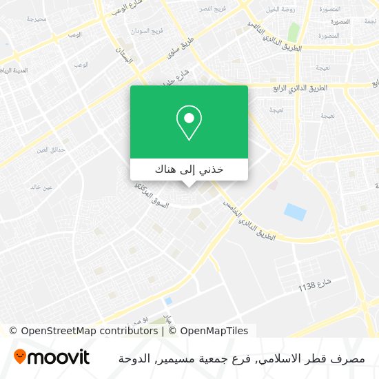 خريطة مصرف قطر الاسلامي, فرع جمعية مسيمير