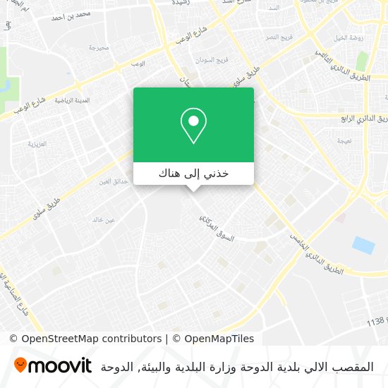 خريطة المقصب الالي بلدية الدوحة وزارة البلدية والبيئة