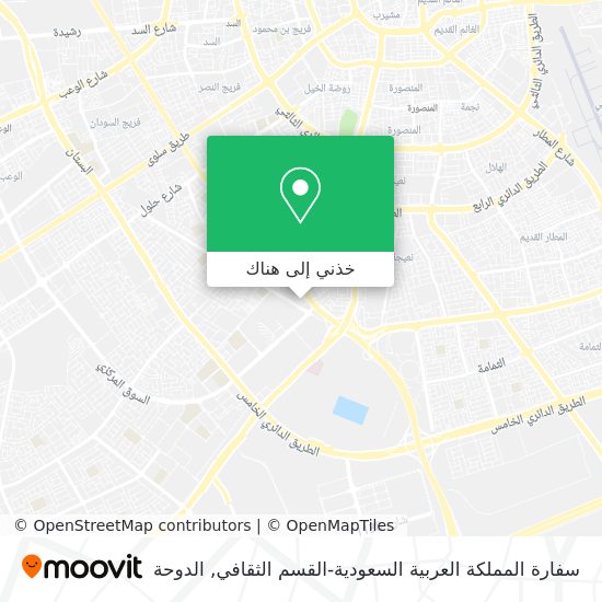 خريطة سفارة المملكة العربية السعودية-القسم الثقافي