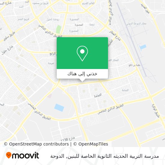 خريطة مدرسة التربية الحديثه الثانوية الخاصة للبنين