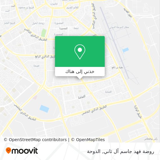 خريطة روضة فهد جاسم آل ثاني