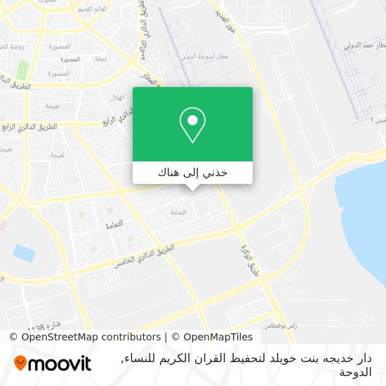 خريطة دار خديجه بنت خويلد لتحفيظ القران الكريم للنساء