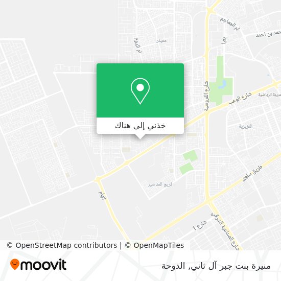 خريطة منيرة بنت جبر آل ثاني