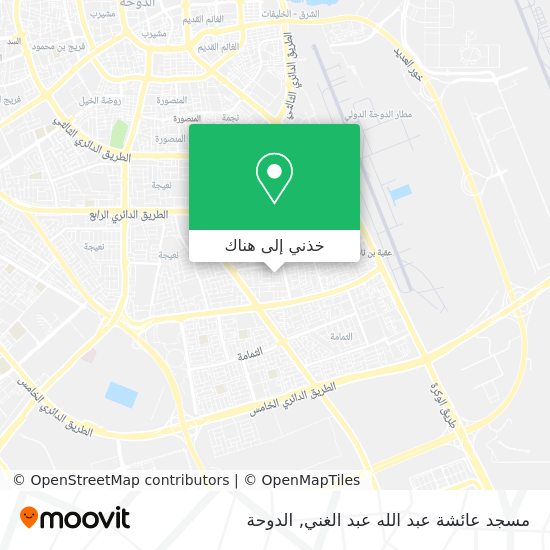 خريطة مسجد عائشة عبد الله عبد الغني