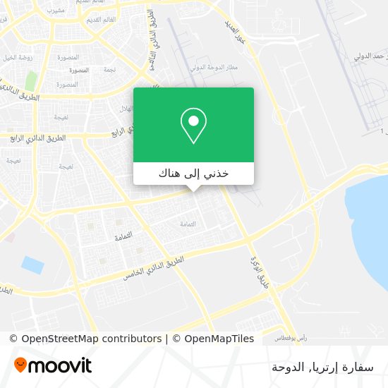 خريطة سفارة إرتريا
