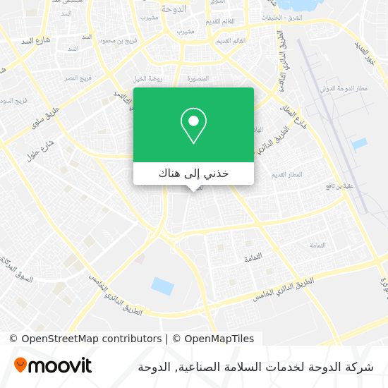 خريطة شركة الدوحة لخدمات السلامة الصناعية
