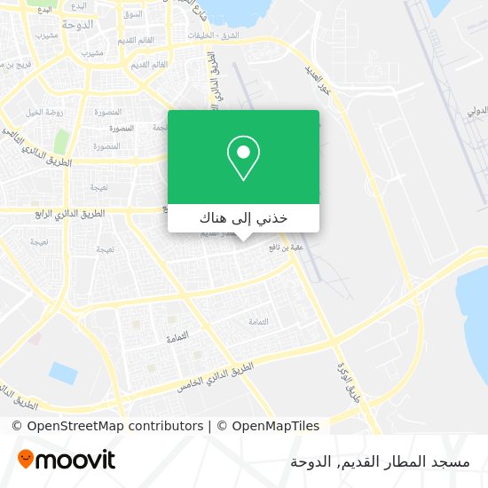 خريطة مسجد المطار القديم
