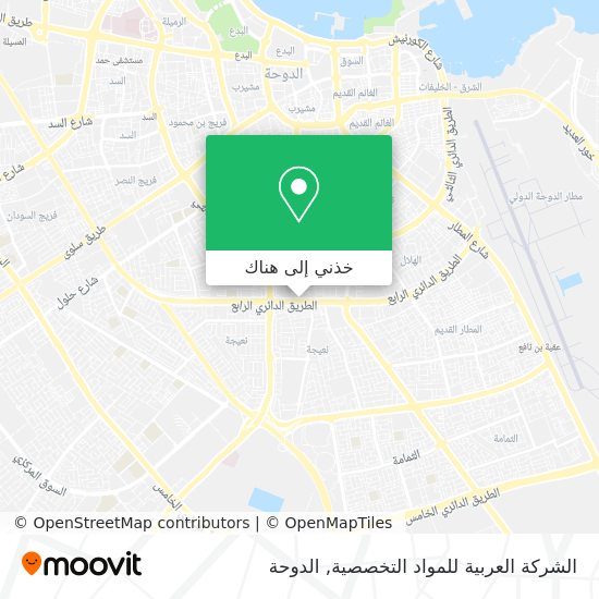 خريطة الشركة العربية للمواد التخصصية