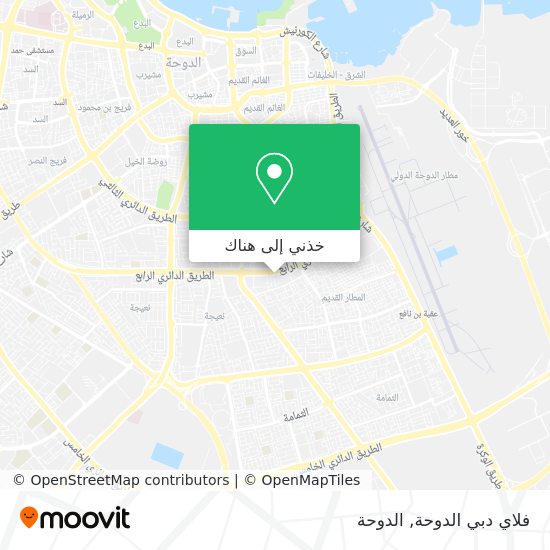 خريطة فلاي دبي الدوحة