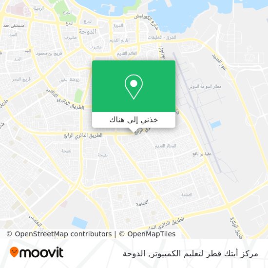 خريطة مركز أبتك قطر لتعليم الكمبيوتر