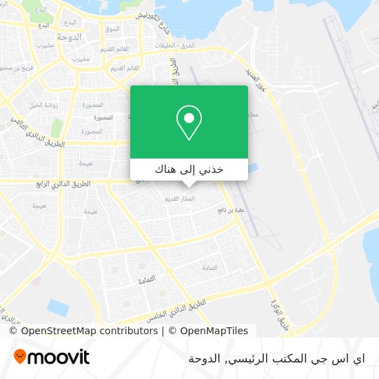 خريطة اي اس جي المكتب الرئيسي
