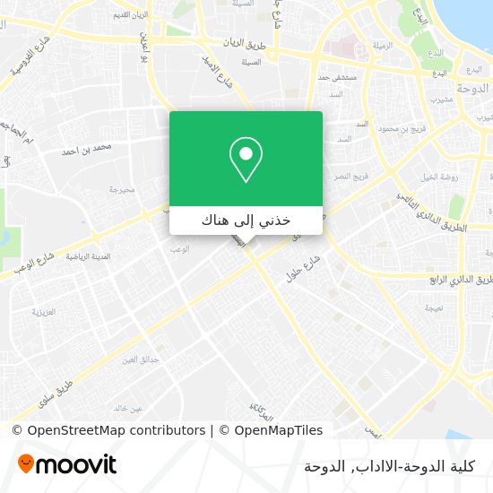 خريطة كلية الدوحة-الااداب