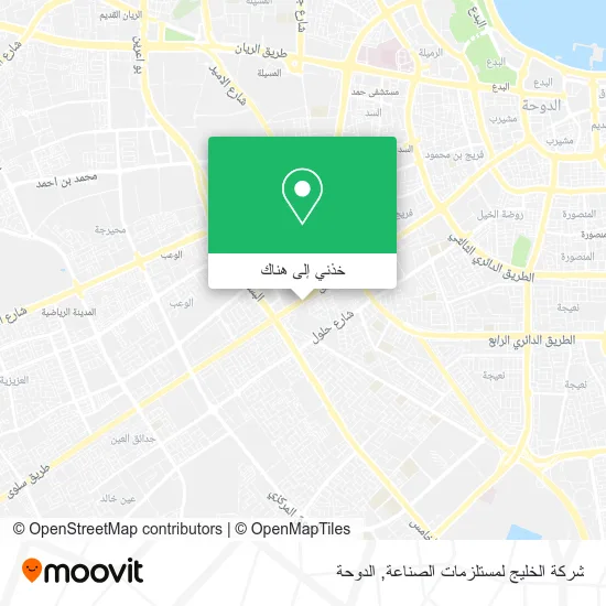 خريطة شركة الخليج لمستلزمات الصناعة