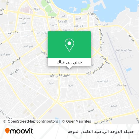 خريطة حديقة الدوحة الرياضية العامة