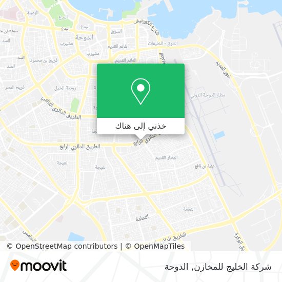 خريطة شركة الخليج للمخازن