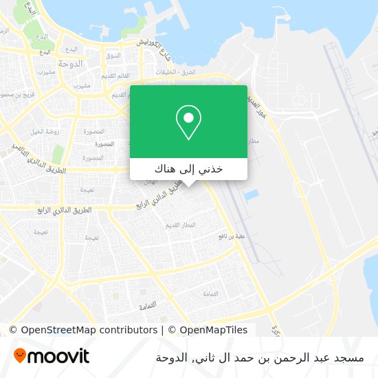 خريطة مسجد عبد الرحمن بن حمد ال ثاني
