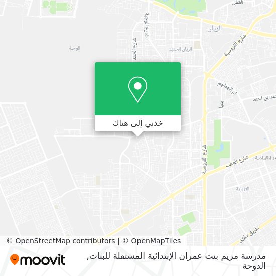 خريطة مدرسة مريم بنت عمران الإبتدائية المستقلة للبنات