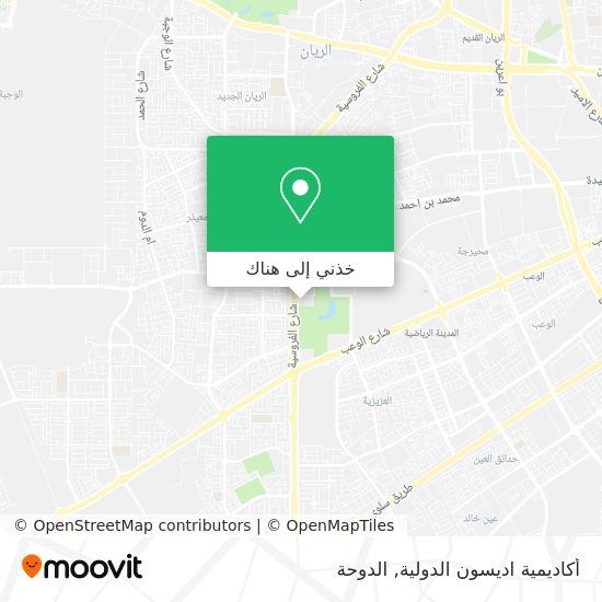 خريطة أكاديمية اديسون الدولية