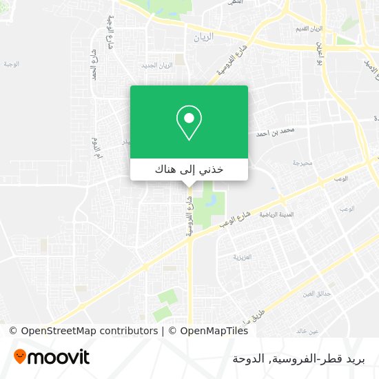 خريطة بريد قطر-الفروسية