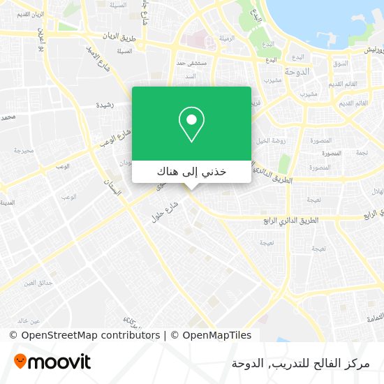 خريطة مركز الفالح للتدريب