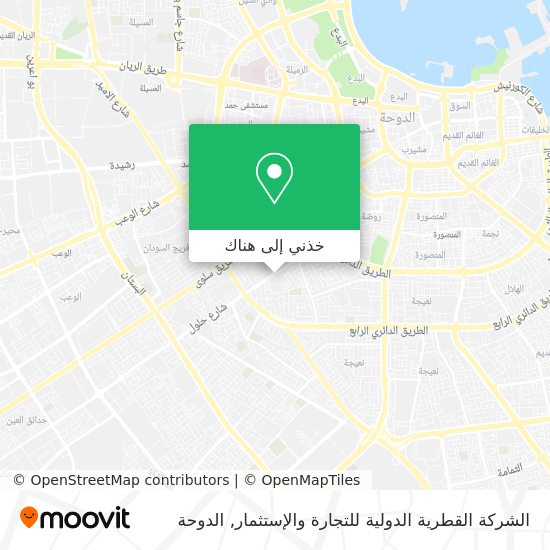 خريطة الشركة القطرية الدولية للتجارة والإستثمار