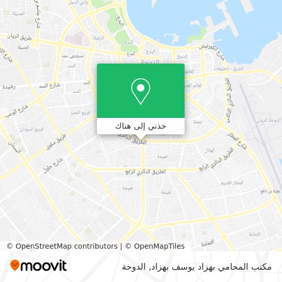 خريطة مكتب المحامي بهزاد يوسف بهزاد
