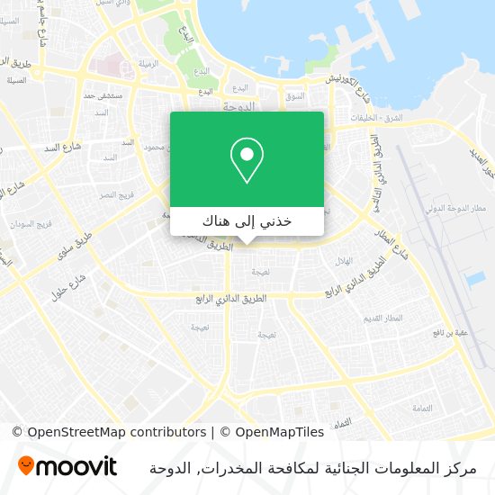 خريطة مركز المعلومات الجنائية لمكافحة المخدرات