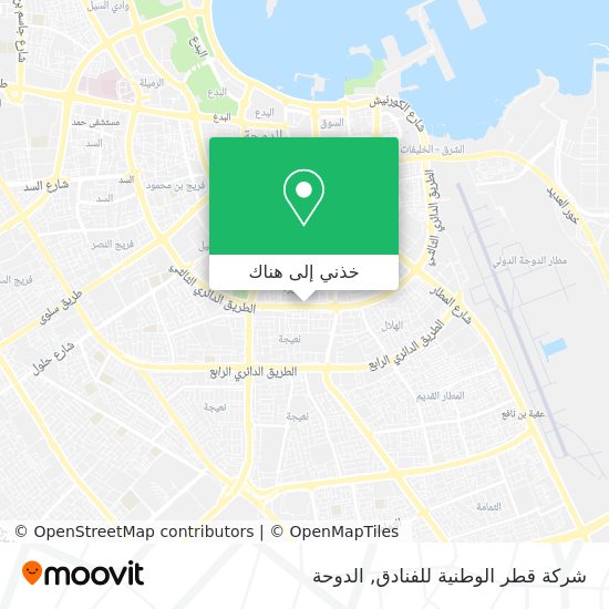 خريطة شركة قطر الوطنية للفنادق