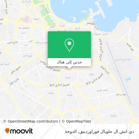 خريطة دي اتش ال جلوبال فوراوردينق