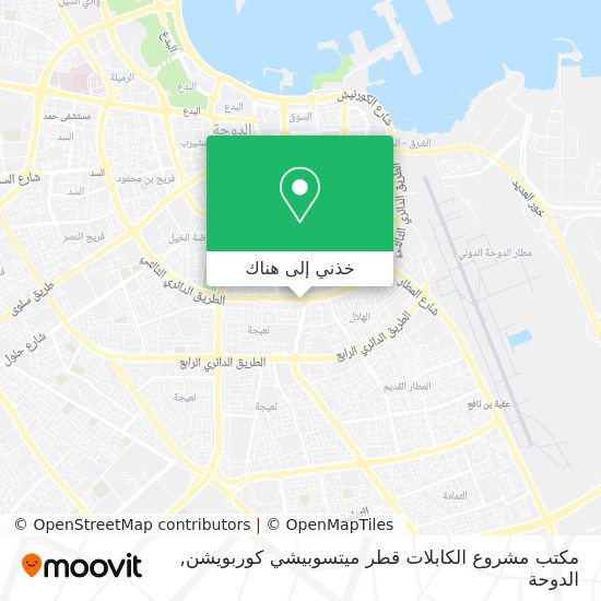 خريطة مكتب مشروع الكابلات قطر ميتسوبيشي كوربويشن