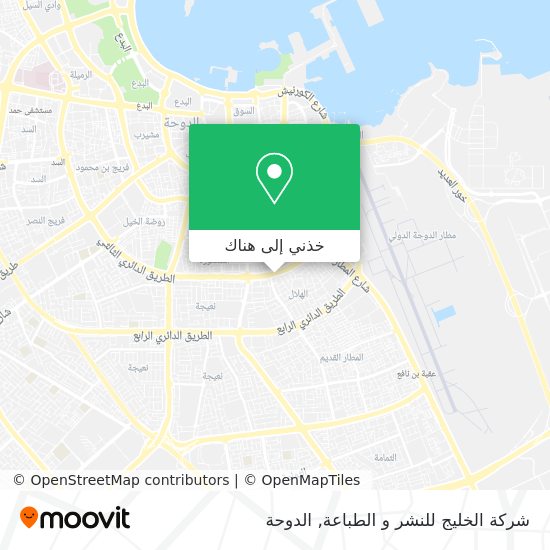 خريطة شركة الخليج للنشر و الطباعة