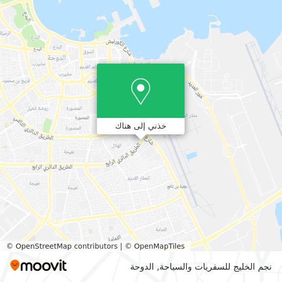 خريطة نجم الخليج للسفريات والسياحة