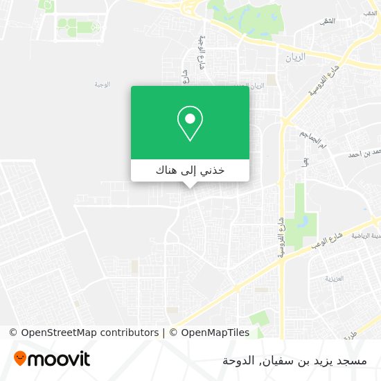 خريطة مسجد يزيد بن سفيان