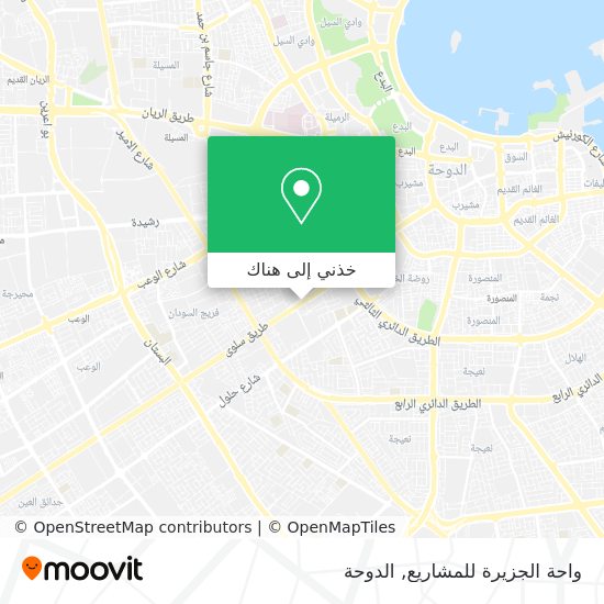 خريطة واحة الجزيرة للمشاريع