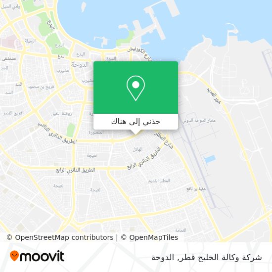 خريطة شركة وكالة الخليج قطر