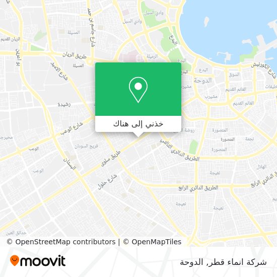 خريطة شركة انماء قطر