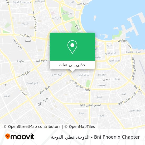 خريطة Bni Phoenix Chapter - الدوحة، قطر