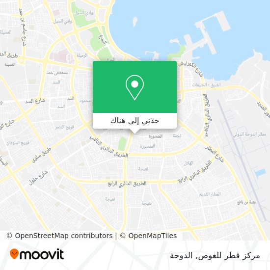 خريطة مركز قطر للغوص