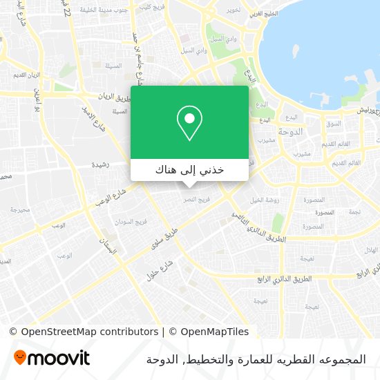 خريطة المجموعه القطريه للعمارة والتخطيط