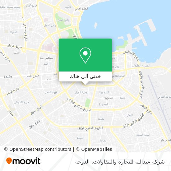 خريطة شركة عبدالله للتجارة والمقاولات