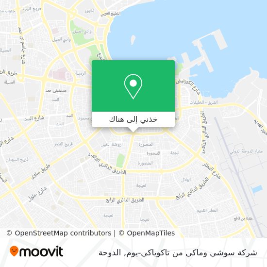خريطة شركة سوشي وماكي من تاكوياكي-يوم