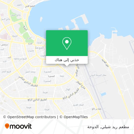 خريطة مطعم ريد شيلي