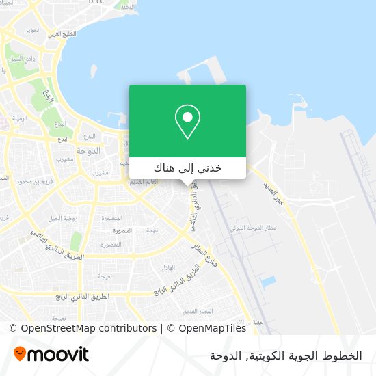 خريطة الخطوط الجوية الكويتية