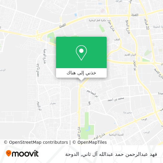 خريطة فهد عبدالرحمن حمد عبدالله آل ثاني